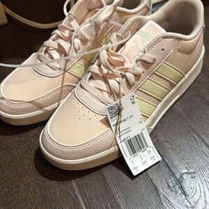 Adidas Pastel Pink and Light Green Sneakers